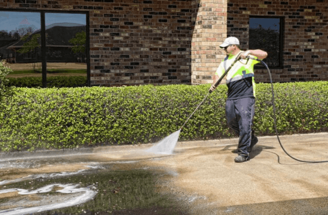 commercial concrete cleaning in bowie